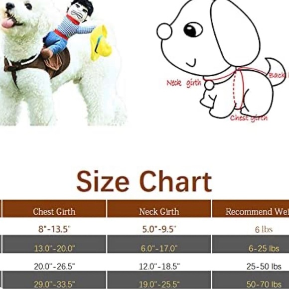 Cowboy riding dog pet costume- Great for Halloween as well! - Picture 4 of 4